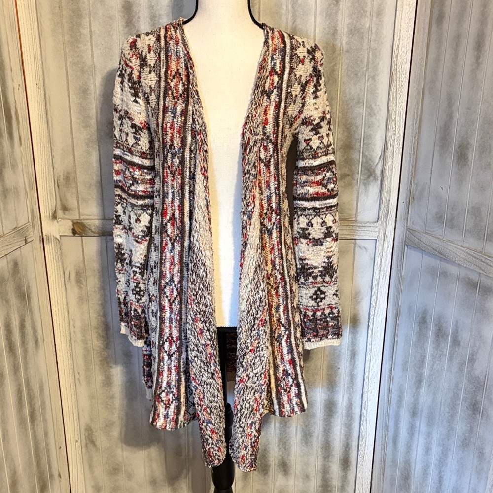 American Rag Multicolor Patterned Cardigan